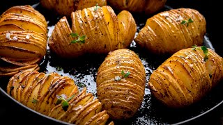 Perfectly Crispy Hasselback Potatoes How to Make the a next level Potato Side Dish [upl. by Percival]