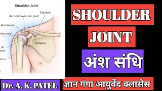 shoulder joint anatomy  joints of upper limb gyan ganga Ayurveda classes Dr Anil Kumar patel [upl. by Schindler]