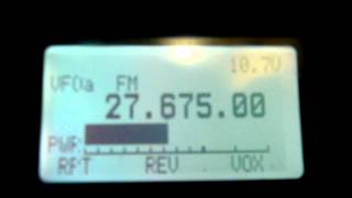 11M simplex Repeater 27675 Mhz FM received in Australia [upl. by Akinahc]