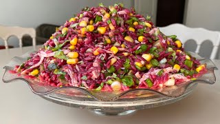 Bu Lezzetli Ve Doyurucu Salatayı Yapmak 5 Dakika🤩Şalgamlı Salata Tarifi 💜 salad recipes [upl. by Aila]