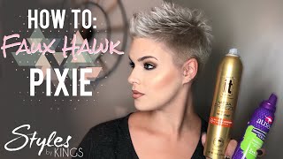 How to Style a Short Faux Hawk Pixie [upl. by Kovar]