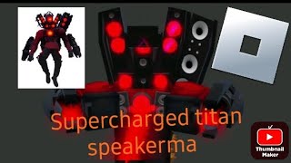 Supercharged titan speakerman in roblox prisma 3d model link in comments [upl. by Nnylylloh779]