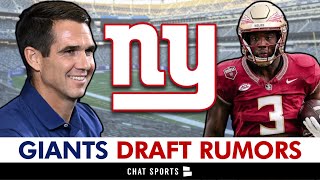 NY Giants Draft Rumors Giants Have HEAVY INTEREST In Trey Benson  2024 NFL Draft RB Rankings [upl. by Calondra]