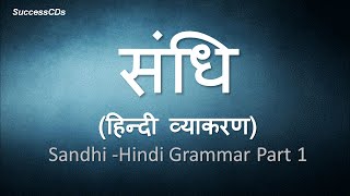 Sandhi Hindi Grammar संधि हिन्दी व्याकरण  Sandhi In Hindi Examples [upl. by Thomsen]