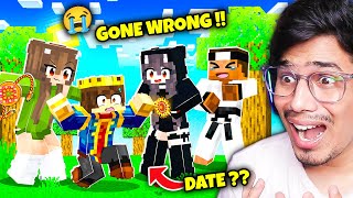 MY FIRST DATE IN MINECRAFT😰GONE WRONG [upl. by Eelarbed804]