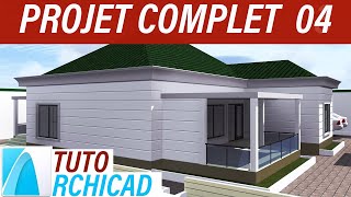 TUTORIEL ARCHICAD EN FRANCAIS Projet complet 04 [upl. by Thynne229]