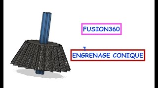 FUSION360ENGRENAGE CONIQUE [upl. by Rutra618]