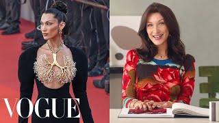 Bella Hadid Breaks Down 15 Looks From 2015 to Now  Life in Looks  Vogue [upl. by Ailongam]