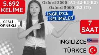 İngilizce Tüm Kelimeler 7 Saat Oxford A1A2B1B2C1 [upl. by Jewell]