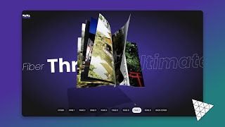 Build a 3D Book Slider Landing Page with Threejs amp React [upl. by Renat]