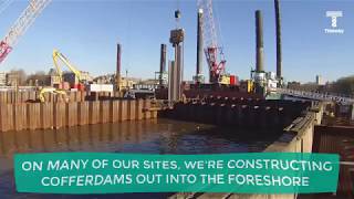 Londons Super Sewer What is a cofferdam [upl. by Stanfill]