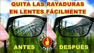 Pulir Lentes  Elimina las Rayaduras En Lentes fácilmente  Hacerlo Fácil [upl. by Nohsauq]