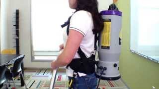 Backpack Vacuum Proper Use [upl. by Bray]