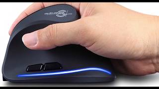 Zelotes F35 24GHz Wireless Gaming Rechargeable Vertical Mouse Review [upl. by Leber313]