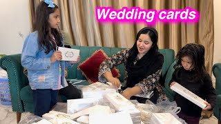 Wedding cards agye finally  surprise gift diya  Sitara Yaseen vlog [upl. by Mattland280]