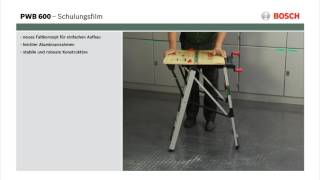 Tutorial Arbeitstisch PWB 600 von Bosch [upl. by Marelya]