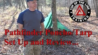 Pathfinder PonchoTarp Set Up and Review [upl. by Nalepka]