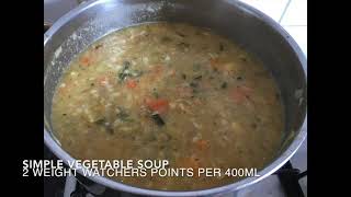 Vegetable soup recipe 2 Weight Watchers points per portion [upl. by Harihat]