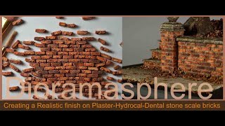 Painting Plaster  Hydrocal  Dental Stone scale bricks [upl. by Ayotal792]