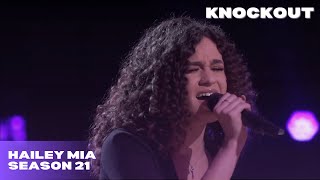 Hailey Mia quotArcadequot The Voice Season 21 Knockout [upl. by Brnaby]