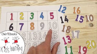 Learn 1 to 20 in English  How to Write Numbers  Counting Numbers 1to20 Toddler Preschooler Kids [upl. by Reeher]