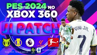 PES 2024 NO XBOX 360 AO VIVO  JI PATCH  PES 2018 ATUALIZADO 2024 [upl. by Cappello596]