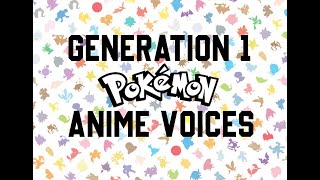 151 Original Pokemon Anime Voices [upl. by Kubiak]