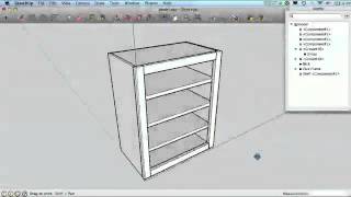 Sketchup for Woodworkers  Curves Moulding and the Outliner [upl. by Enywtna]