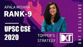 Rank 9 UPSC CSE 2020  Apala Mishras Strategy  रैंक 9 CSE 2020 अपाला मिश्रा की स्ट्रेटेजी [upl. by Ardyth744]