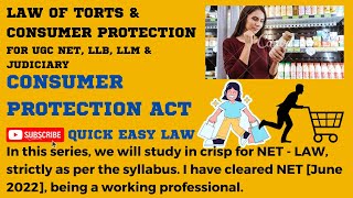 CONSUMER PROTECTION ACT 2019 UGC NET  LAW LLB amp LLM [upl. by Aniram]