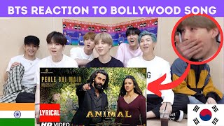 BTS REACTION TO BOLLYWOOD SONG ANIMALPehle Bhi Ranbir KapoorTripti Dimri bts india [upl. by Aicatsanna665]