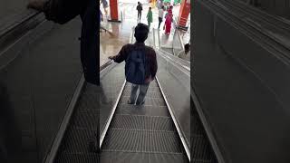 Funny escalator prank😂wait for end 😜 shorts comedy funny viral escalator [upl. by Gerfen]