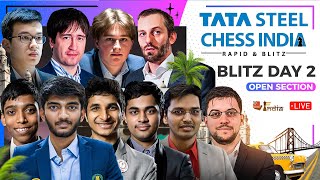 Tata Steel Chess India Blitz 2023 Day 2  ft Pragg Gukesh Vidit Arjun Hari [upl. by Solahcin]