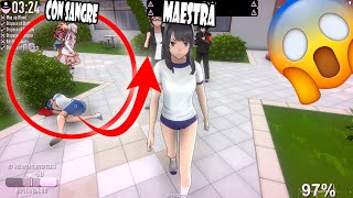 QUE PASA SI UNA PROFESORA VE a UN ESTUDIANTE con SANGRE  YANDERE SIMULATOR  MITOS 13 [upl. by Zink]