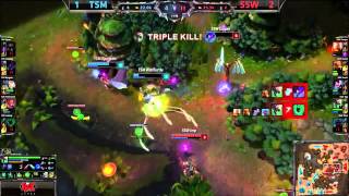 League of Legends World Championship  Samsung White Imp Pentakill vs TSM [upl. by Fast]