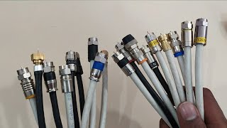 all type cable connectors and how to install [upl. by Einned]