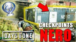 DAYS GONE  EMPLACEMENTS amp SOLUTIONS CHECKPOINTS NERO  Fin du Monde  Grand Nettoyage  INJECTEURS [upl. by Anitahs]