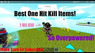 6 BEST ONE HIT KILL ITEMS IN CATALOG HEAVEN ROBLOX APRIL 2020 [upl. by Milburr]