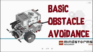 Basic Obstacle Avoidance  Lego Mindstorms EV3 [upl. by Eeladnerb]