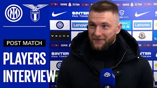 INTER 21 LAZIO  SKRINIAR  BASTONI EXCLUSIVE INTERVIEWS SUB ENG 🎤⚫🔵🤩 [upl. by Ihtraa]