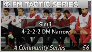 FM17  FM TACTICS  SIMJI Narrow 4222DM Part 2 Football Manager 2017 [upl. by Tips]