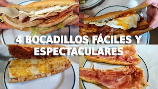 😋4 BOCADILLOS FÁCILES y Espectaculares [upl. by Wershba]