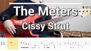 The Meters  Cissy Strut Bass Cover TABS [upl. by Naxor]