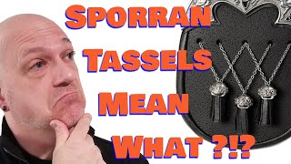 What Do the Tassels on a Sporran Mean [upl. by Hannej546]