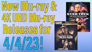 New Bluray amp 4K UHD Bluray Releases for April 4th 2023 [upl. by Amjan213]