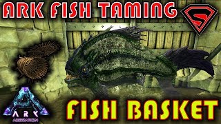 ARK ABERRATION FISH BASKET TUTORIAL  HOW TO TAME COEL TRILOBITE PIRANHA amp SABERTOOTH SALMON [upl. by Park736]