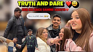 RAAZ KHULGAYE😱😂 TRUTH AND DARE CHALLENGE 😍 VLOG BY RABEECA [upl. by Ainolopa]