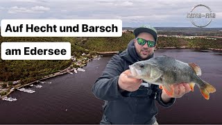 Am Edersee im Frühjahr auf Hecht und Barsch Talsperren angeln [upl. by Adas]