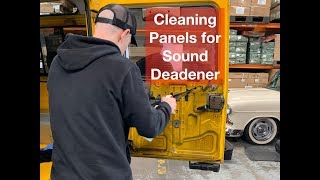 How to clean a panel for Sound Deadener Dynamat Noico Fatmat [upl. by Idna808]