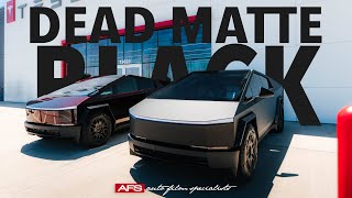 DEAD MATTE BLACK CYBERTRUCK WRAP  AFS WRAPS [upl. by Ylnevaeh101]